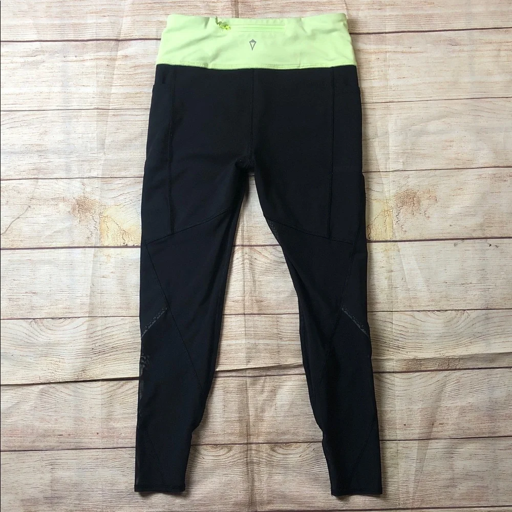 Ivivva‎ Neon Green and Black Kids Leggings 💜